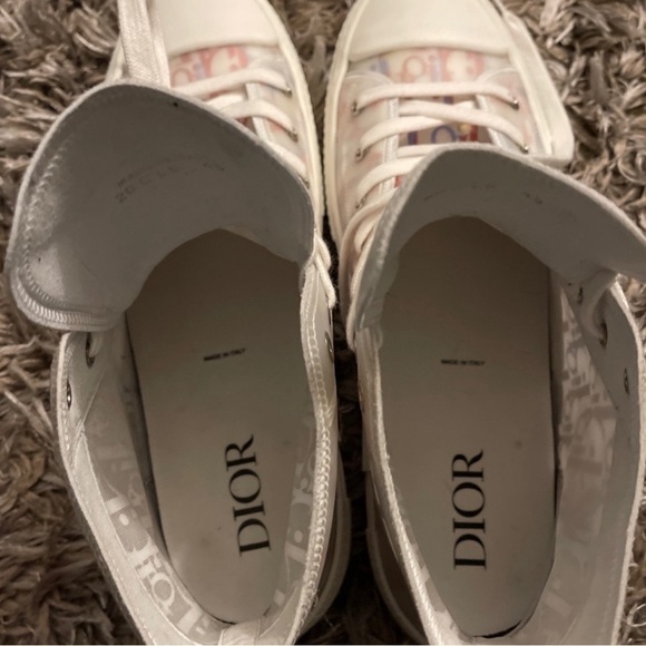 Dior B23 Mens High Top Multicolored Monogram Sneakers Kicks Shoes - Picture 3 of 13
